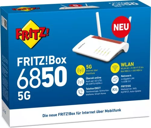 AVM WLAN Router FRITZ!Box 6850 5G
