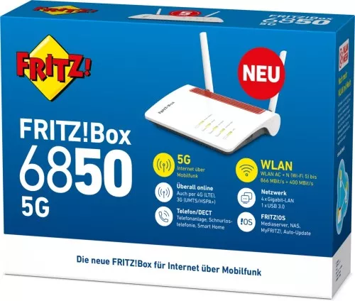 AVM WLAN Router FRITZ!Box 6850 5G