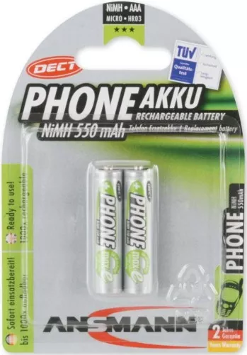 Ansmann Akku Micro DECT-Telefon 5035523 (VE2)