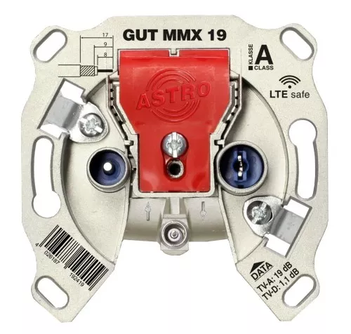 Astro Strobel BK-Modem-Durchgangsdose GUT MMX 19