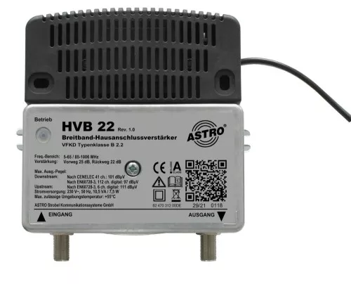 Astro Strobel Breitbandverstärker HVB 22