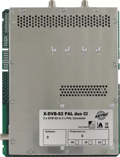 Astro Strobel Signalumsetzer 2-f.DVB-S2 X-DVB-S2/PAL duo CI