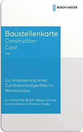 Busch-Jaeger Baustellenkarte D080CC-03