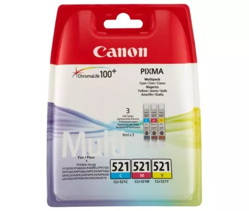 Canon Tinten Multipack CANON CLI-521C/M/Y