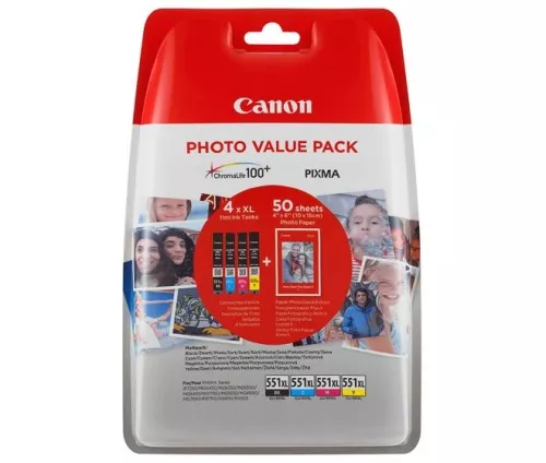 Canon Tintenpatronen Value-Pack CANON CLI-551XL
