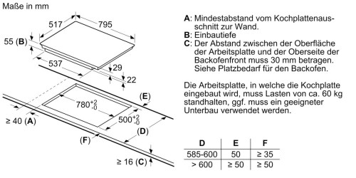 Constructa-Neff EB-Autark-Kochfeld T68BT6QN2