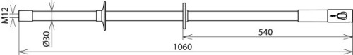 DEHN Isolierstange IS M12 STK 30 1060