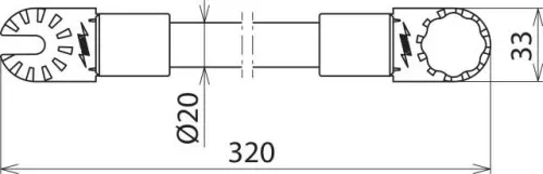 DEHN Isolierstangen-Verlänger. ISV 320 ZK MS