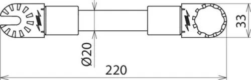 DEHN Isolierstangenverlängerung ISV 220 ZK 123SN7739