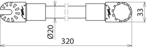 DEHN Isolierstangenverlängerung ISV 320 ZK 123SN7740