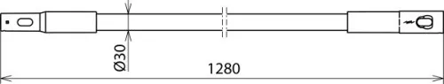 DEHN Isolierstangenverlängerung ISV 36 STK 30 1280