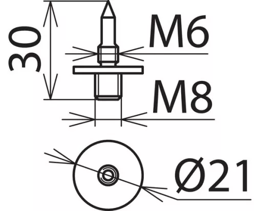 DEHN Nadel-Elektrode EL M8 S PHE PHV
