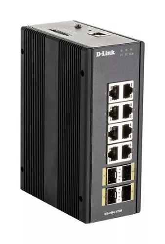 DLink Deutschland 12-Port Gigabit Ind.Switch DIS-300G-12SW