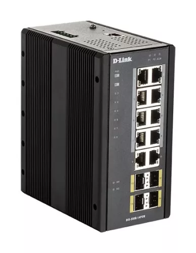 DLink Deutschland 14-Port Gigabit Ind.Switch DIS-300G-14PSW