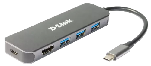 DLink Deutschland 5-in-1 USB-C Hub DUB-2333