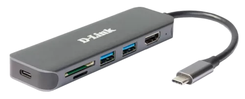 DLink Deutschland 6-in-1 USB-C Hub DUB-2327