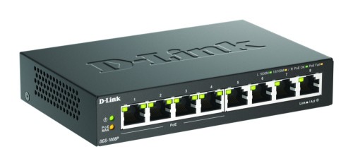 DLink Deutschland 8-Port Gigabit Switch PoE DGS-1008P/E