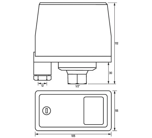 Doepke Druckschalter DSP 10-2NC1/2