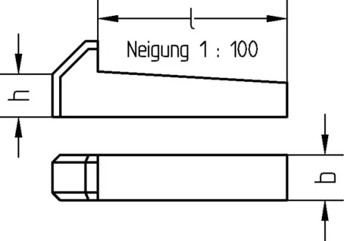 Dresselhaus Nasenkeil, Höhe 10mm 1674/000/99 16x70