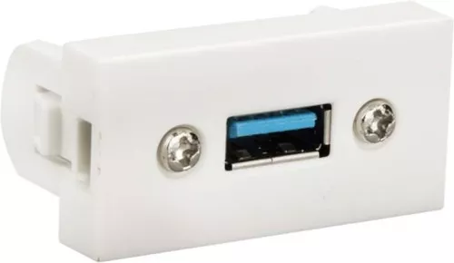 E+P Elektrik Anschlussblende USB 3.0 WDU30Lose ws