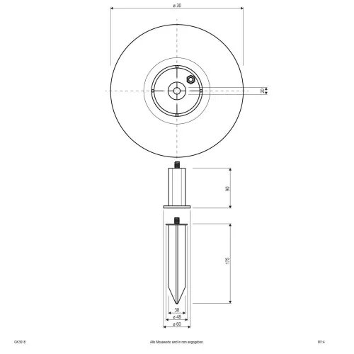EVN Lichttechnik Kugel-Leuchte D30cm GK3018