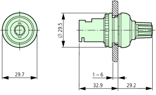 Eaton Potentiometer M22S-R47K