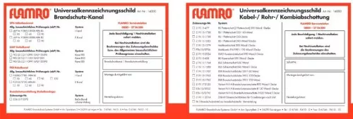 FLAMRO Brandschutz Kennzeichnungsschild 14000