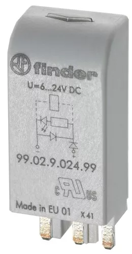 Finder LED gn + Diode 6.. 24VDC 99.02.9.024.99