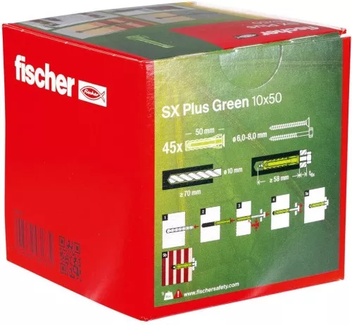 Fischer Deutschl. Dübel SX Plus SX Plus Green 10x50