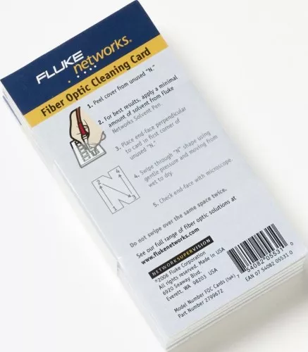 Fluke Networks Glasfaser-Reinigungskarten NFC-CARDS-5PK (VE5)