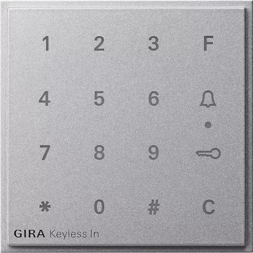 Gira Aufsatz Codetastatur alu 851365