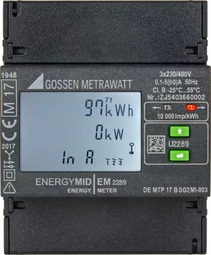 Gossen Metrawatt Energiezähler EM2289 #U2289-V023