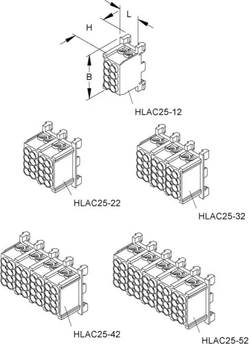 HKL Hauptleitungsabzweigklemme HLAC25-22