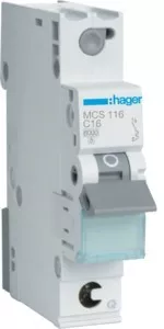 Hager Leitungsschutzschalter MCS116