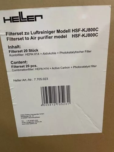 Heller Filterset H14 HEPA 7.705.023