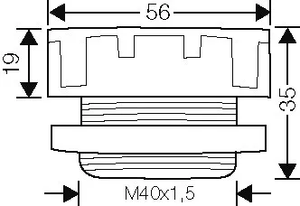 Hensel Druckausgleichselement BM 40G