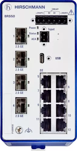 Hirschmann INET BOBCAT Rail Switch BRS40-8TX/4SFP