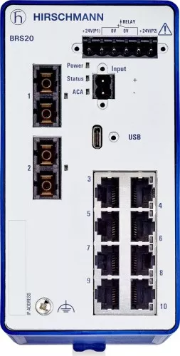 Hirschmann INET Ind.Ethernet Switch BRS20-8TX/2FX-SM-EEC