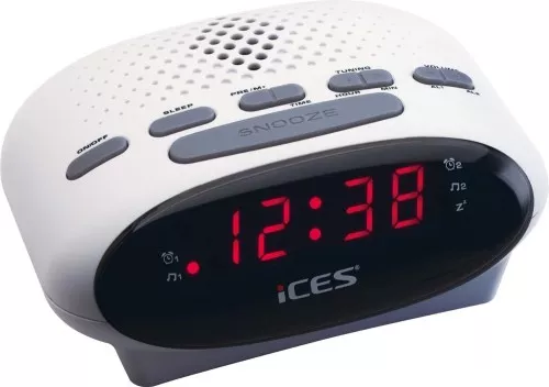 ICES Uhrenradio Ices ICR-210 white