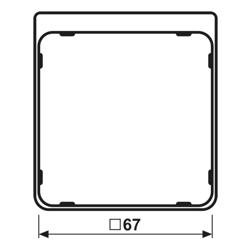 Jung Applikations-Segment gran CDP 82 GT