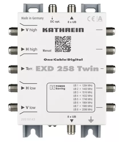 Kathrein Einkabel-Multischalter DG EXD 258 Twin