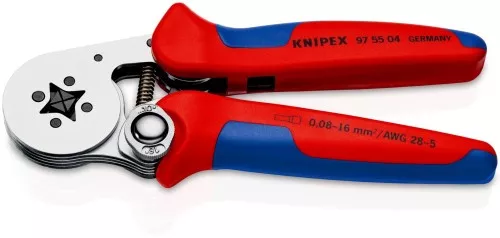 Knipex-Werk Aderendhülsen-Presszange 97 55 04 SB
