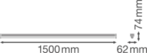 Ledvance LED-Lichtleiste LN UO 1500 60W/4000K