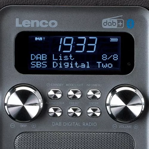 LENCO DAB+ Radio PDR-011BK Black
