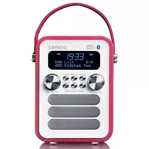 LENCO DAB+ Radio PDR-051 Pink/White