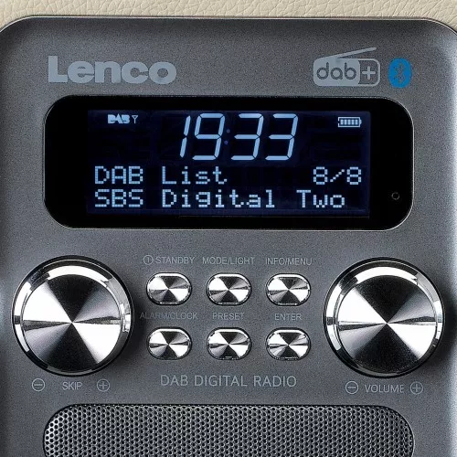 LENCO DAB+ Radio PDR-051 Taupe