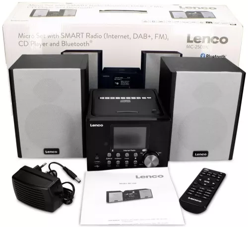 LENCO Microanlage/Internet-Radio MC-250 Black