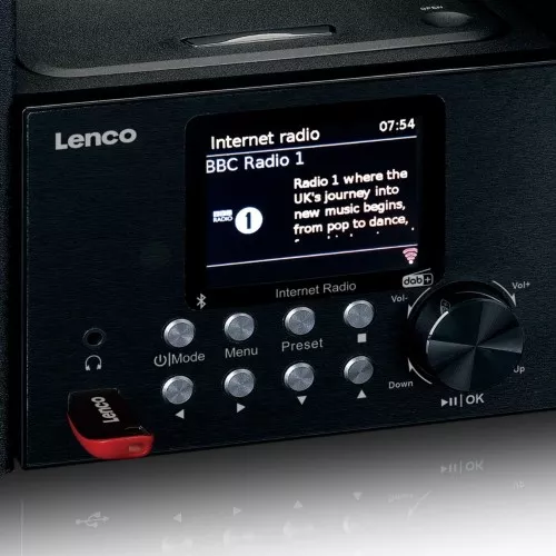 LENCO Microanlage/Internet-Radio MC-250 Black