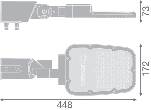 Ledvance LED-Mastan-/aufsatzleuchte SLAREASPDSMV45W765RV