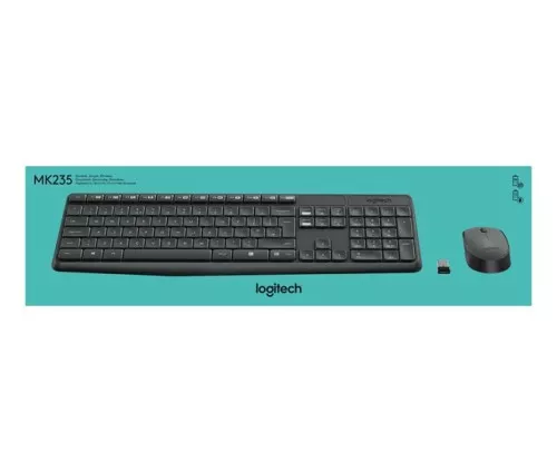 Logitech Tastatur/Maus Set LOGITECH MK235 ant